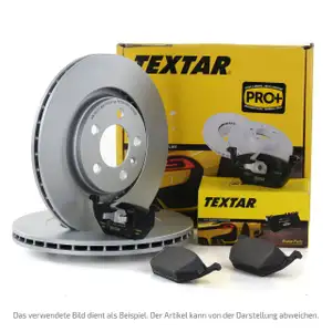 TEXTAR Bremsscheiben + Bremsbel&auml;ge f&uuml;r VW Amarok PR-2E4 09.2010-05.2022 vorne