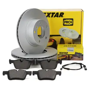 TEXTAR Bremsscheiben + Bremsbel&auml;ge + Sensor f&uuml;r BMW F20 F21 F30-34 ohne M-Technik vorne