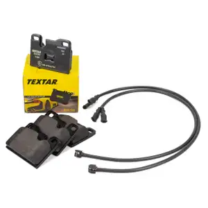 TEXTAR 2048203 Bremsbeläge + Warnkontaktsensor für PORSCHE 928 4.5 4.7 S hinten