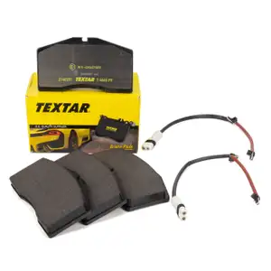 TEXTAR 2140201 Bremsbel&auml;ge + Warnkontaktsensor f&uuml;r PORSCHE 928 5.4 GTS 350 PS vorne