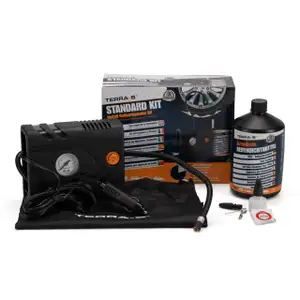 TERRA S T56001 STANDARD KIT Reifenpannenset f&uuml;r VW mit Kompressor + Dichtmittel 5H0071211B