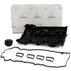 TRUCKTEC Ventildeckel + Dichtung + Öleinfülldeckel für MERCEDES W204 W212 R172 M271