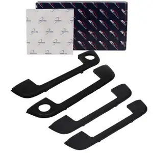 4x TRUCKTEC / AIC T&uuml;rgriffrahmen Blende + Dichtung f&uuml;r BMW 5er E34 vorne + hinten