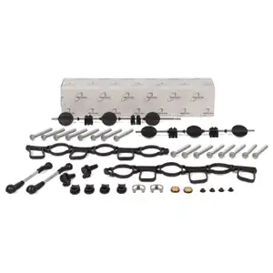 TRUCKTEC Intake Manifold Flap and Intake Manifold Repair Kit for AUDI A4 B7 B8 A6 Q5 Touareg 7L 2.7/3.0 TDI