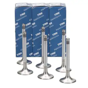 6x TRW 3071 Auslassventil f&uuml;r PORSCHE 911 3.0 / 3.3 Turbo + 964 3.6 Carrera / RS