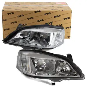 2x TYC HALOGEN H7/HB3 Hauptscheinwerfer OPEL Astra G (alle Varianten) links + rechts