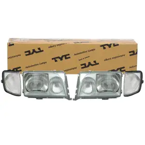 2x TYC H4 / H3 RAUCHGRAU Scheinwerfer + Blinker f&uuml;r MERCEDES E-Klasse W124 S124 C124 A124