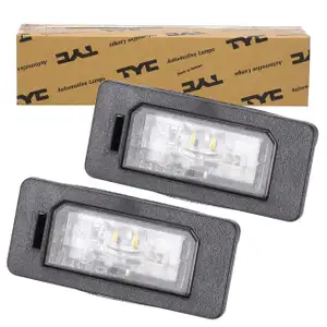 2x TYC LED Kennzeichenleuchte f&uuml;r BMW E82/88 E90-93 F30-34 F32-36 F10/11 X1-6 63267193293
