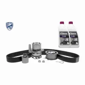 VAICO Zahnriemensatz + Wasserpumpe + 3L Frostschutz f&uuml;r VW Golf 4 Passat Sharan A6 1.9 TDI