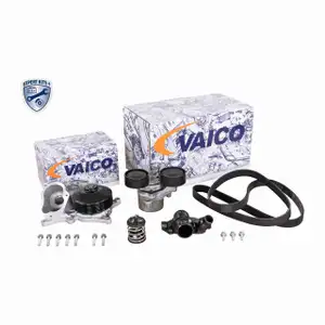 VAICO Keilrippenriemensatz + Wasserpumpe + Thermostat f&uuml;r BMW F10/11 F12/13 X3 X5 X6 N57