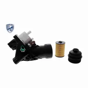 VEMO Oil Cooler + Oil Filter Housing + Filter for AUDI A6 C7 Q5 8RB 2.0 TDI G1C G1D