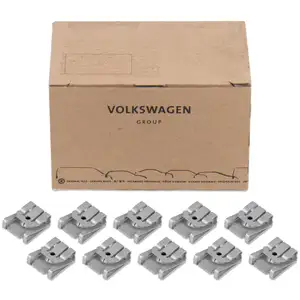 10x ORIGINAL AUDI SEAT SKODA VW Blechmutter Karosserie N91242501