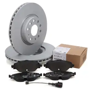Bremsscheiben + Beläge + Sensor für VW Golf 7 8 Passat B8 Tiguan Touran A3 8V 8Y Q3 vorne