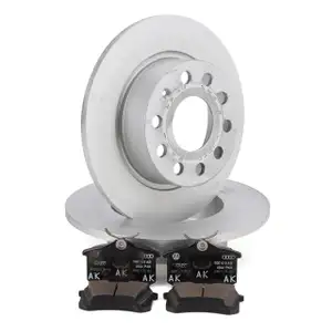 Bremsscheiben + Bremsbel&auml;ge f&uuml;r VW Golf 5 6 7 A3 8P Leon 1P 5F Octavia 2 3 Yeti hinten