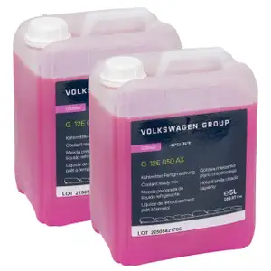 10L 10 Liter ORIGINAL VW AUDI K&uuml;hlerfrostschutz G12EVO FERTIGMIX READY MIX ROT G12E050A3