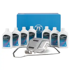 ZF Getriebefilter Satz + 7L Getriebe&ouml;l f&uuml;r AUDI A4 B9 A5 8T 8F A6 C7 A7 4G A8 Q5 Q7 8HP55