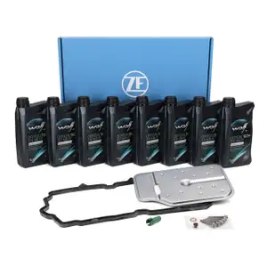 ZF Getriebefilter Satz + 8L WOLF ATF MB FE Getriebe&ouml;l f&uuml;r MERCEDES-BENZ 7-Gang 722.9