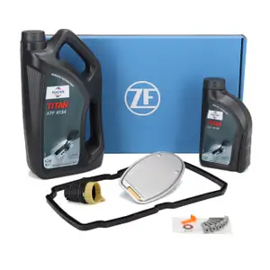ZF Getriebefilter Satz + 5L FUCHS ATF 4134 Getriebe&ouml;l f&uuml;r MERCEDES-BENZ 5-Gang 722.6