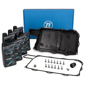 ZF Getriebeölwanne + 8L WOLF Getriebeöl für BMW 3er 5er 7er X3 X5 hybrid 8HP75