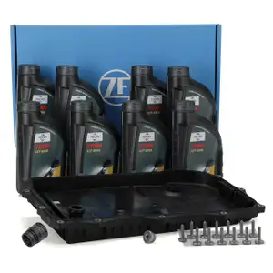 Original ZF Ölwanne + Filter Automatikgetriebe 8HP45-75 + 8L FUCHS Getriebeöl BMW