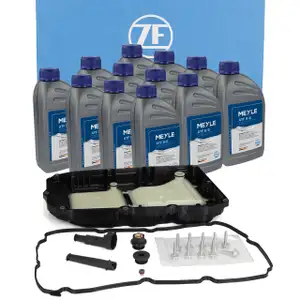 ZF Getriebe&ouml;lwanne + 12L MEYLE ATF 9-G Getriebe&ouml;l f&uuml;r MERCEDES-BENZ 9G-TRONIC 725