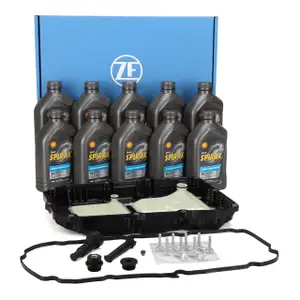 ZF Getriebe&ouml;lwanne + 10L SHELL SPIRAX S6 ATF D971 Getriebe&ouml;l f&uuml;r MERCEDES 9G-TRONIC 725
