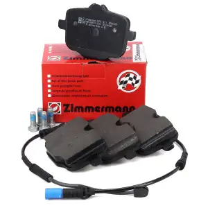 ZIMMERMANN Bremsbel&auml;ge + Warnkntaktsensor f&uuml;r BMW X3M F97 X4M F98 480/510 PS hinten
