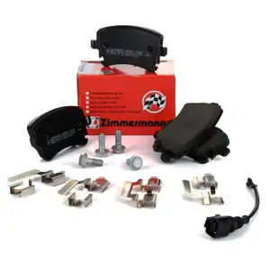 ZIMMERMANN Bremsbel&auml;ge + Wako f&uuml;r VW Multivan Transporter T5 T6 2E3/2E4 hinten