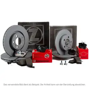 ZIMMERMANN Bremsscheiben Bel&auml;ge Wako f&uuml;r AUDI 8P SKODA Octavia 3 Golf 5 6 vorne + hinten