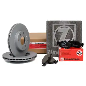 ZIMMERMANN Brake Discs + Pads for OPEL Astra F, Corsa A, B, and Vectra A (Front)