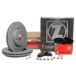 ZIMMERMANN Brake Discs + Pads for OPEL Corsa C, Meriva A, Tigra B (Front)