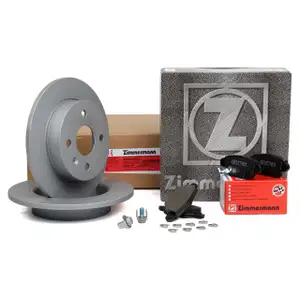 ZIMMERMANN Brake Discs + Brake Pads for OPEL Astra (4-hole rear)
