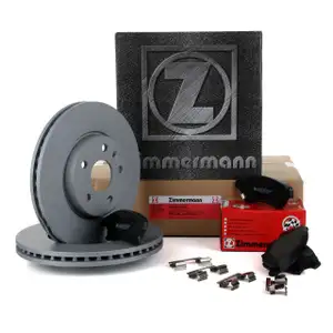 ZIMMERMANN Brake Discs + Pads for OPEL Astra J 15-inch POC J67 (Front)