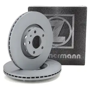 ZIMMERMANN Bremsscheiben Satz f&uuml;r AUDI A4 B6 B7 A6 C5 SEAT Exeo SKODA Superb 1 vorne