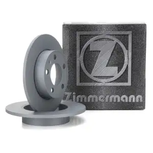 ZIMMERMANN Bremsscheiben Satz f&uuml;r AUDI A1 A2 A3 SEAT SKODA VW Golf 4 Polo hinten