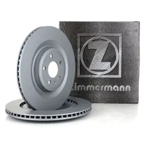 ZIMMERMANN Brake Discs for Audi A6 (4G C7), A7 (C7), and A8 (4H) PR-1KY/1KZ (Rear)