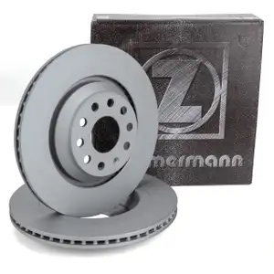 ZIMMERMANN Bremsscheiben Satz f&uuml;r AUDI S3 3.2 V6 SEAT Leon 5F VW Golf 5 6 7 GTI/R hinten