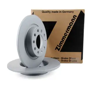 ZIMMERMANN Bremsscheiben Satz f&uuml;r ALFA ROMEO Giulietta 940 ohne Sportpaket hinten