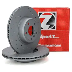 Zimmermann SPORT Brake Disc Set for BMW 5 Series G30, G31, X3 G01, X4 G02, and Z4 G29 (Front)
