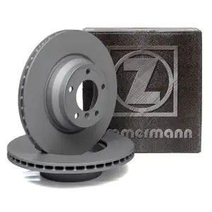 ZIMMERMANN Brake Disc Set for BMW 1 Series E81, E87, E88; 3 Series E90, E91, E92, E93; X1 E84 (Front)