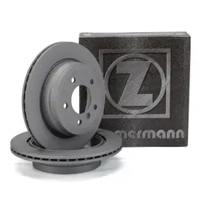 ZIMMERMANN Bremsscheiben Satz f&uuml;r BMW 1er E81 E87 3er E90 E91 E92 E93 X1 E84 hinten