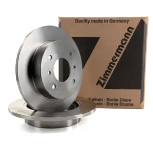 ZIMMERMANN Brake Discs for Nissan Almera II (N16) and Primera (P10, P11) &ndash; Rear