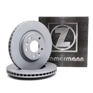 ZIMMERMANN Bremsscheiben Satz f&uuml;r NISSAN Qashqai 2 X-Trail T32 RENAULT Kadjar vorne