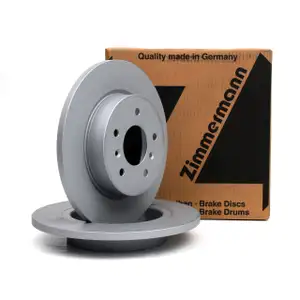 ZIMMERMANN Brake Discs for Nissan Qashqai J11 1.2/1.6 DIG-T 1.5/1.6 dCi (Rear)