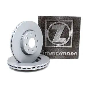 ZIMMERMANN Brake Disc Set for FIAT Punto 199_ OPEL Adam 14-inch Corsa D E (front)