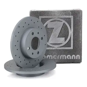 ZIMMERMANN Bremsscheiben Satz f&uuml;r ABARTH 500 / C 595 / 695 1.4 135-189 PS hinten