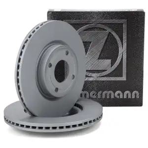 ZIMMERMANN Brake Disc Set for FORD Fiesta 7 MK7 1.5 ST EcoBoost 200 hp (front) 2272661