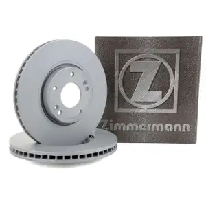 ZIMMERMANN Brake Disc Set for HYUNDAI ix35, Tucson, Carens, Sportage (Front)