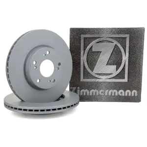 ZIMMERMANN Brake Disc Set for Honda Civic VIII (FN, FK, FD, FA) FR-V (BE) &ndash; Front