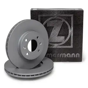 ZIMMERMANN Bremsscheiben Satz f&uuml;r HYUNDAI Accent 3 i20 1 KIA Rio 2 Stonic vorne